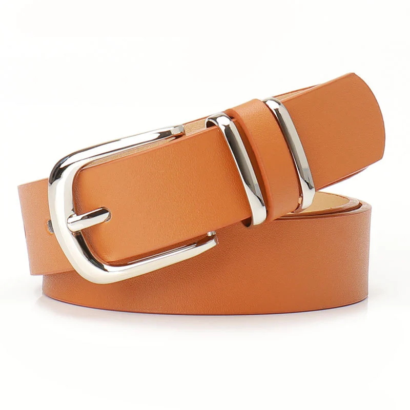 Womens Leather Belt European American Style Versatile For Coats And Trousers — image 5