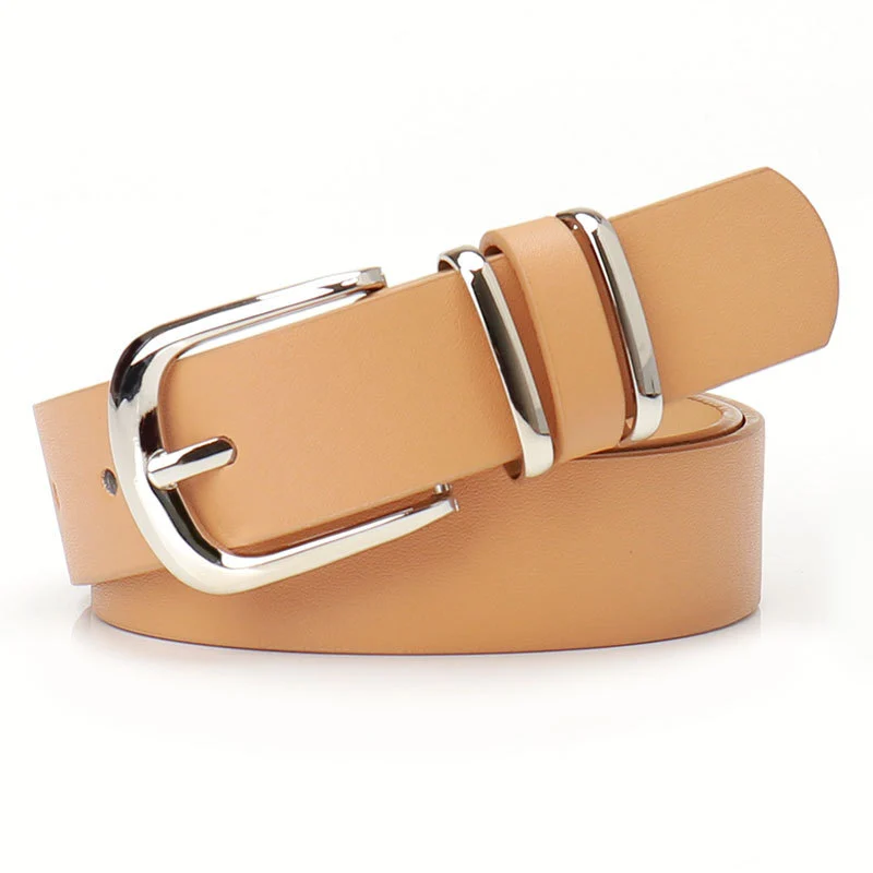 Womens Leather Belt European American Style Versatile For Coats And Trousers — image 8