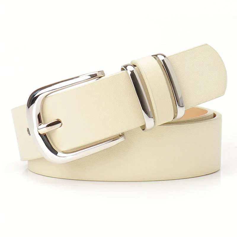 Womens Leather Belt European American Style Versatile For Coats And Trousers — image 6