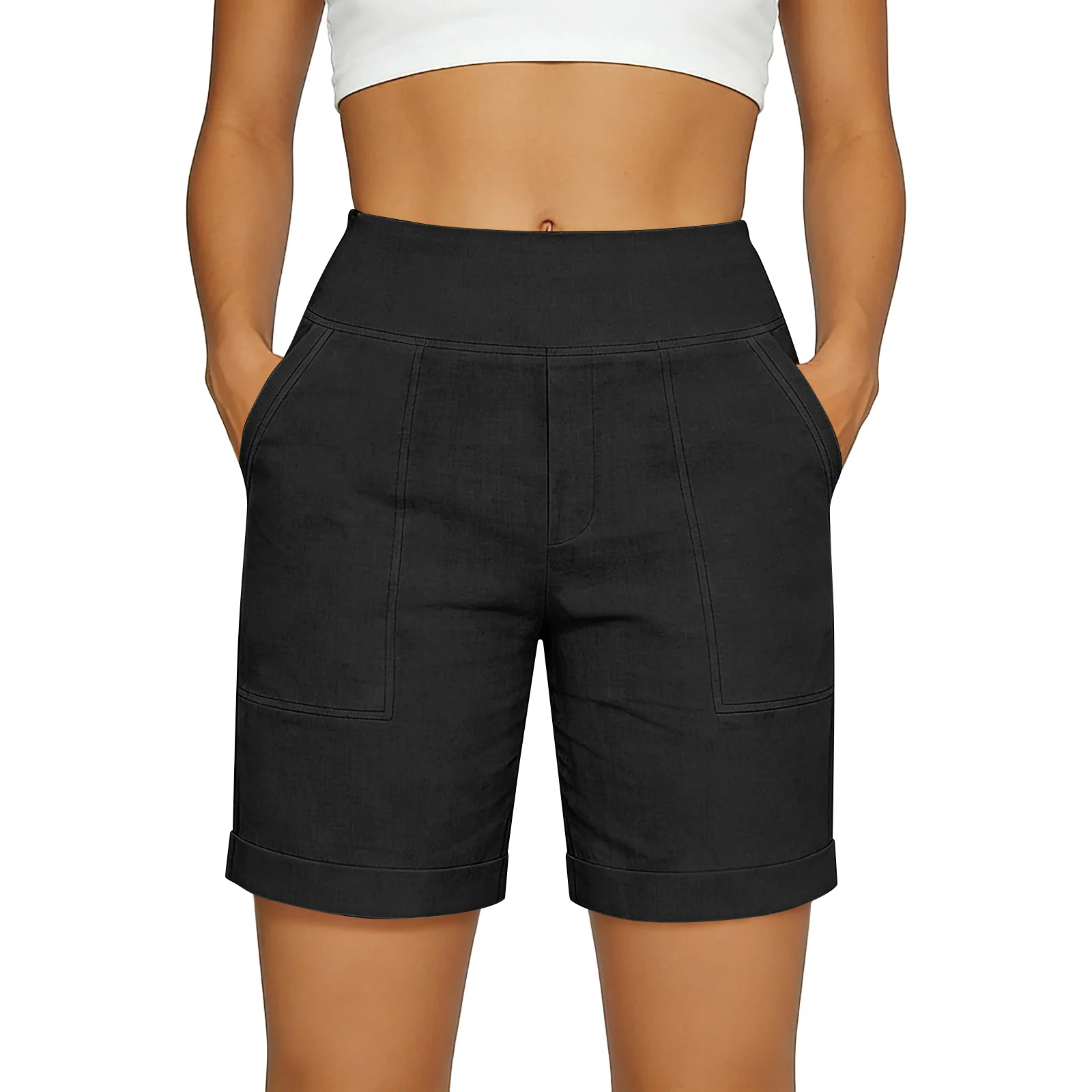 Womens Loose-fitting Breathable Straight-leg Lounge Pants — image 7