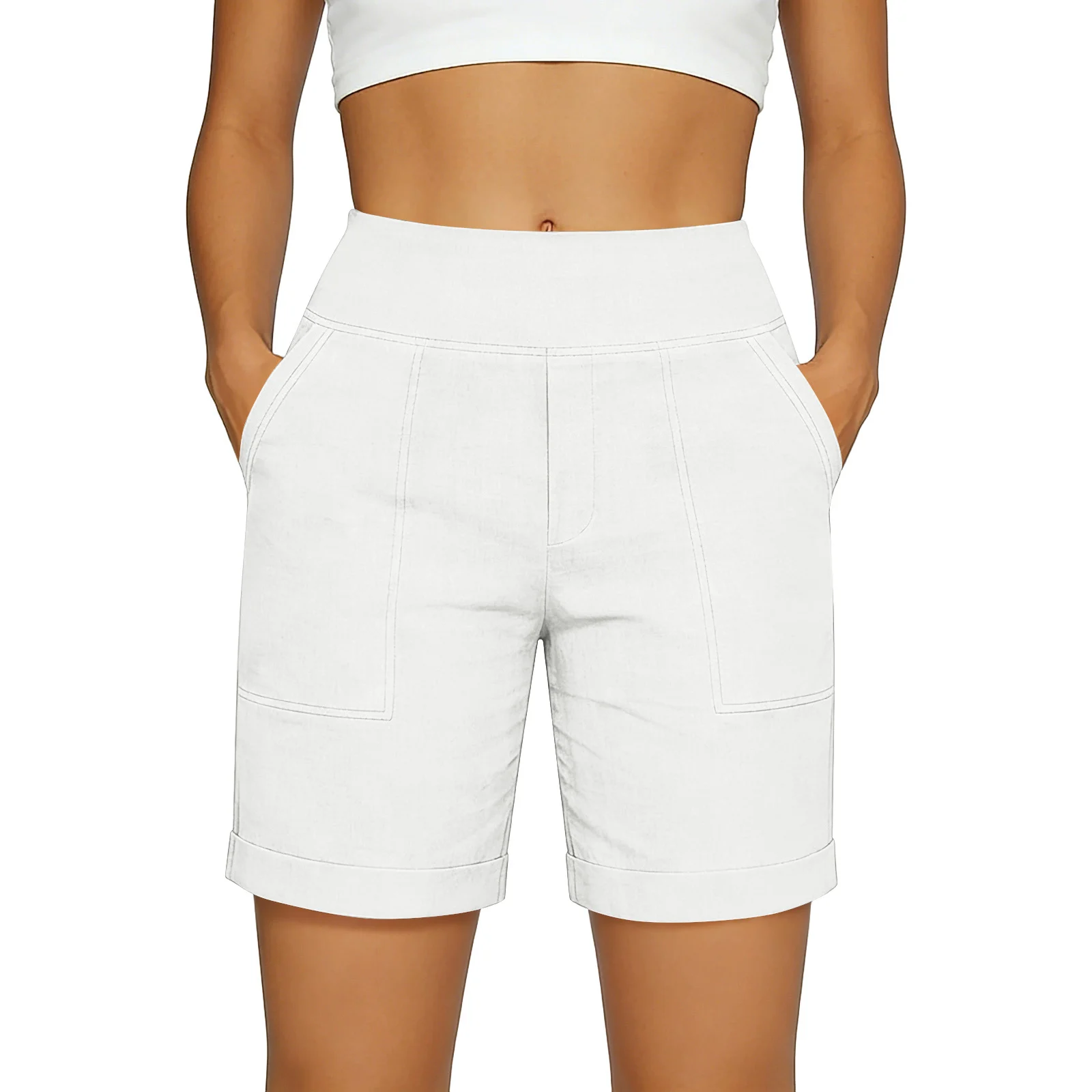 Womens Loose-fitting Breathable Straight-leg Lounge Pants — image 9