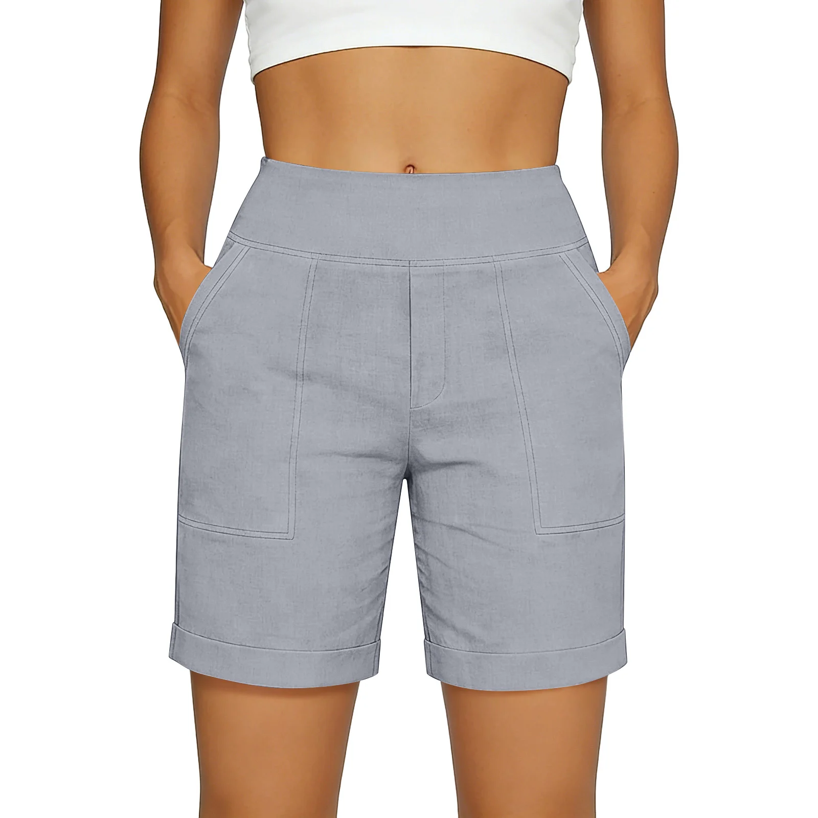 Womens Loose-fitting Breathable Straight-leg Lounge Pants — image 5
