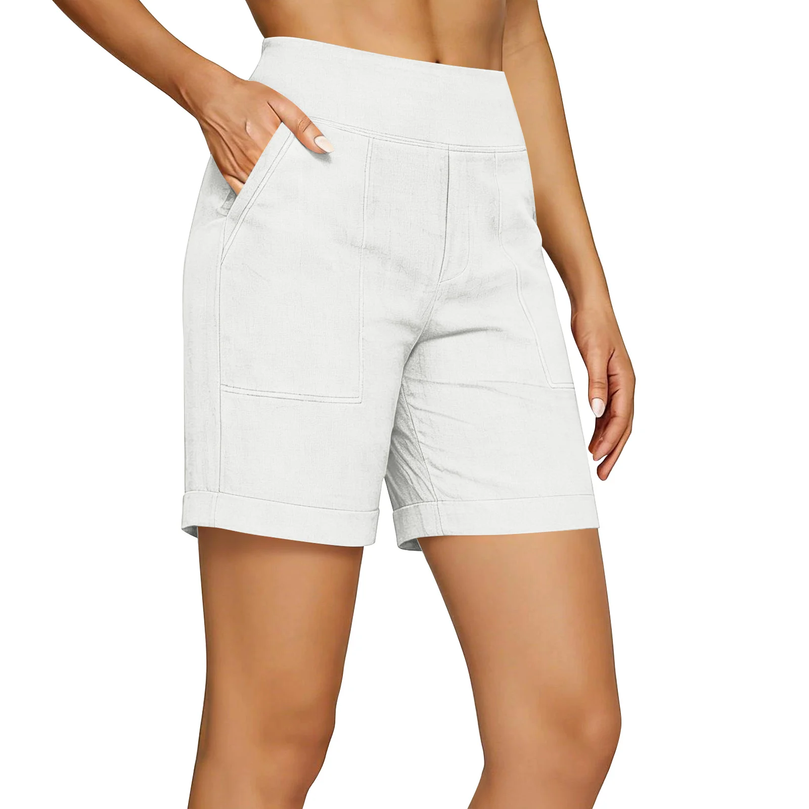 Womens Loose-fitting Breathable Straight-leg Lounge Pants — image 1