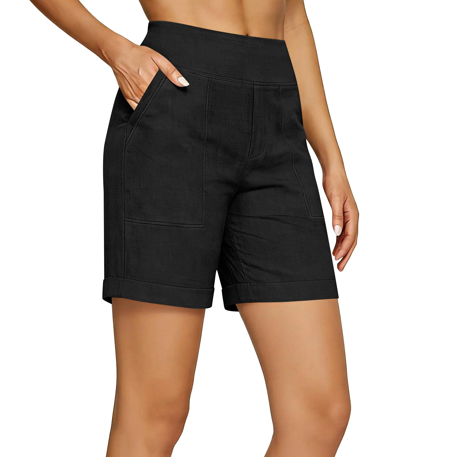 Womens Loose-fitting Breathable Straight-leg Lounge Pants — image 3