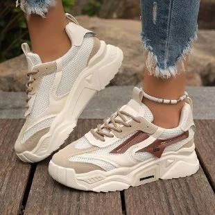 Womens Mesh Fashionable Breathable Casual Sneakers — image 6
