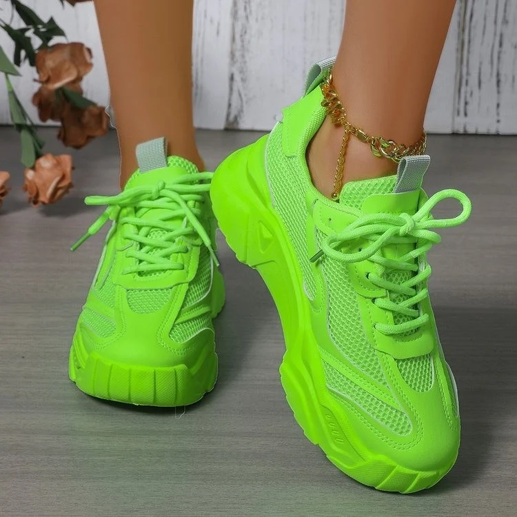 Womens Mesh Fashionable Breathable Casual Sneakers — image 9
