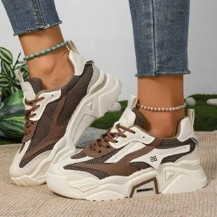 Womens Mesh Fashionable Breathable Casual Sneakers — image 11