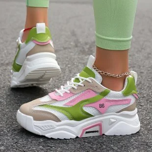 Womens Mesh Fashionable Breathable Casual Sneakers — image 2