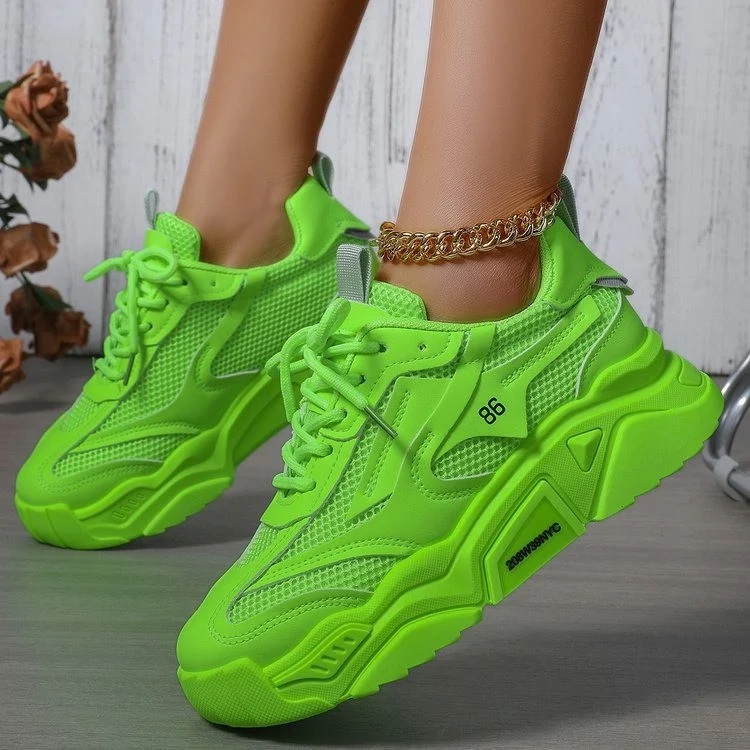 Womens Mesh Fashionable Breathable Casual Sneakers — image 7