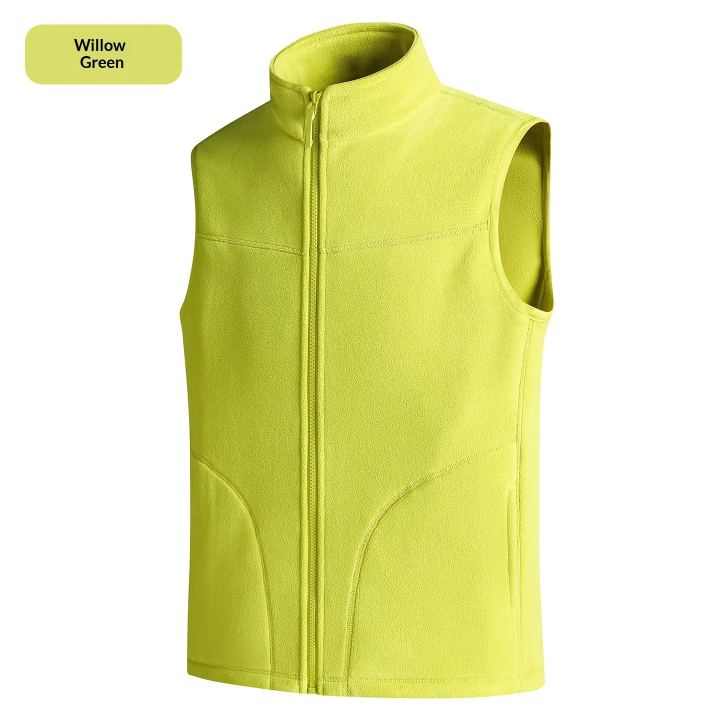 Womens Outdoor Casual Running Stand-neck Vest With Fleece Lining Thickened Waistcoat — image 4