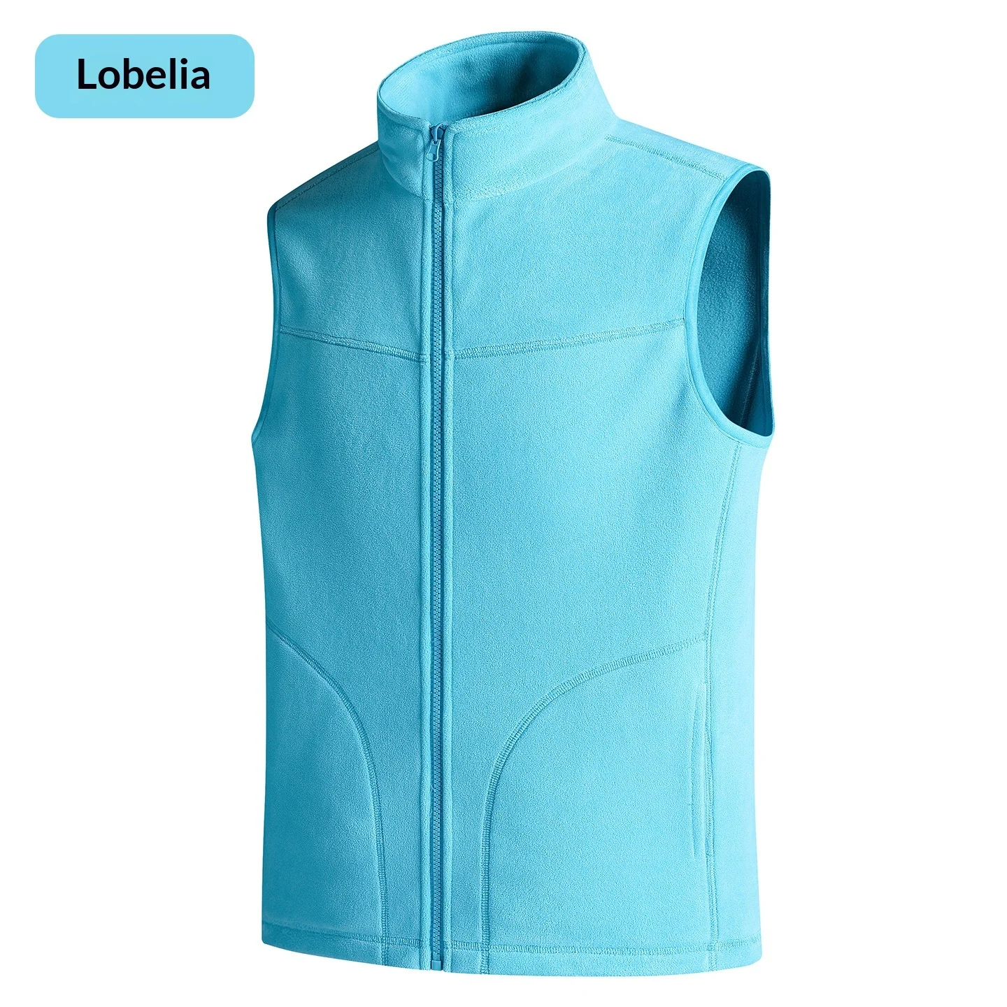 Womens Outdoor Casual Running Stand-neck Vest With Fleece Lining Thickened Waistcoat — image 13