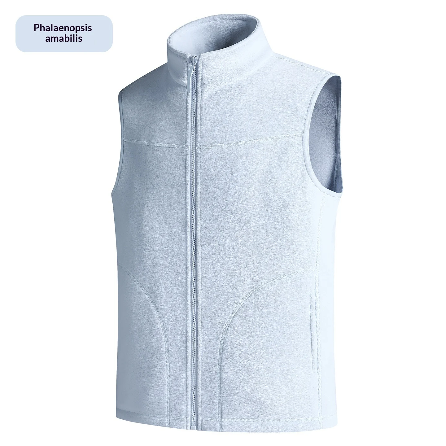 Womens Outdoor Casual Running Stand-neck Vest With Fleece Lining Thickened Waistcoat — image 6