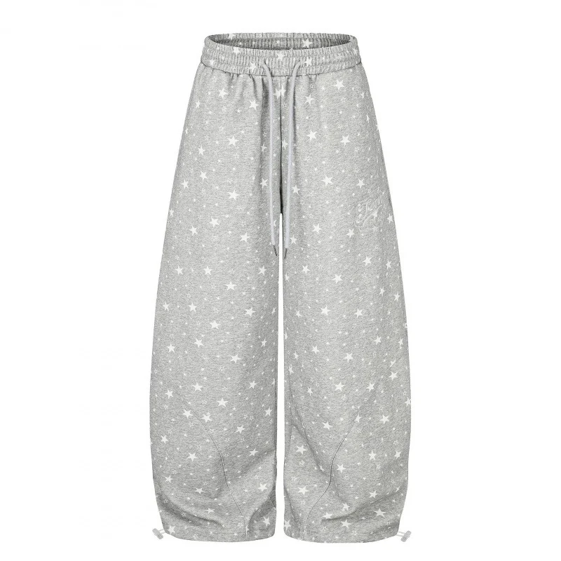 Womens Retro Casual Pants With An All-over Star Print — image 6