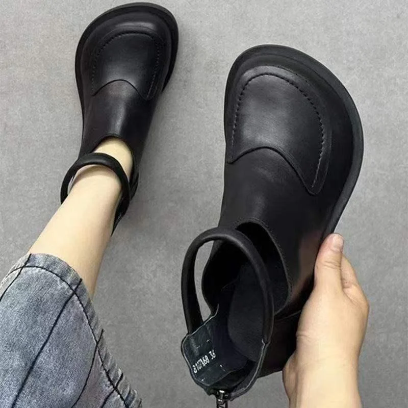 Womens Retro Handmade High-top Shoes — image 5