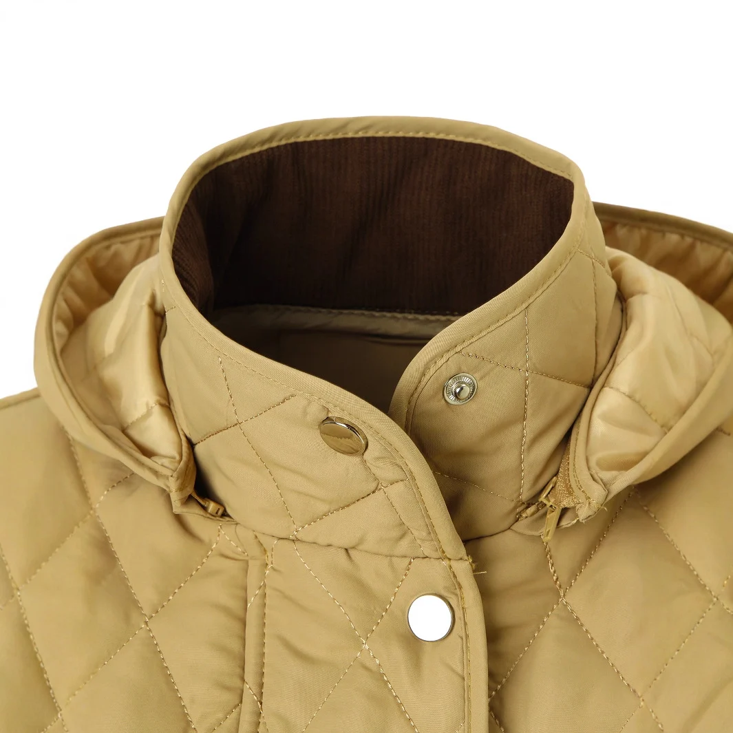 Womens Short, Detachable-hooded Padded Coat — image 5