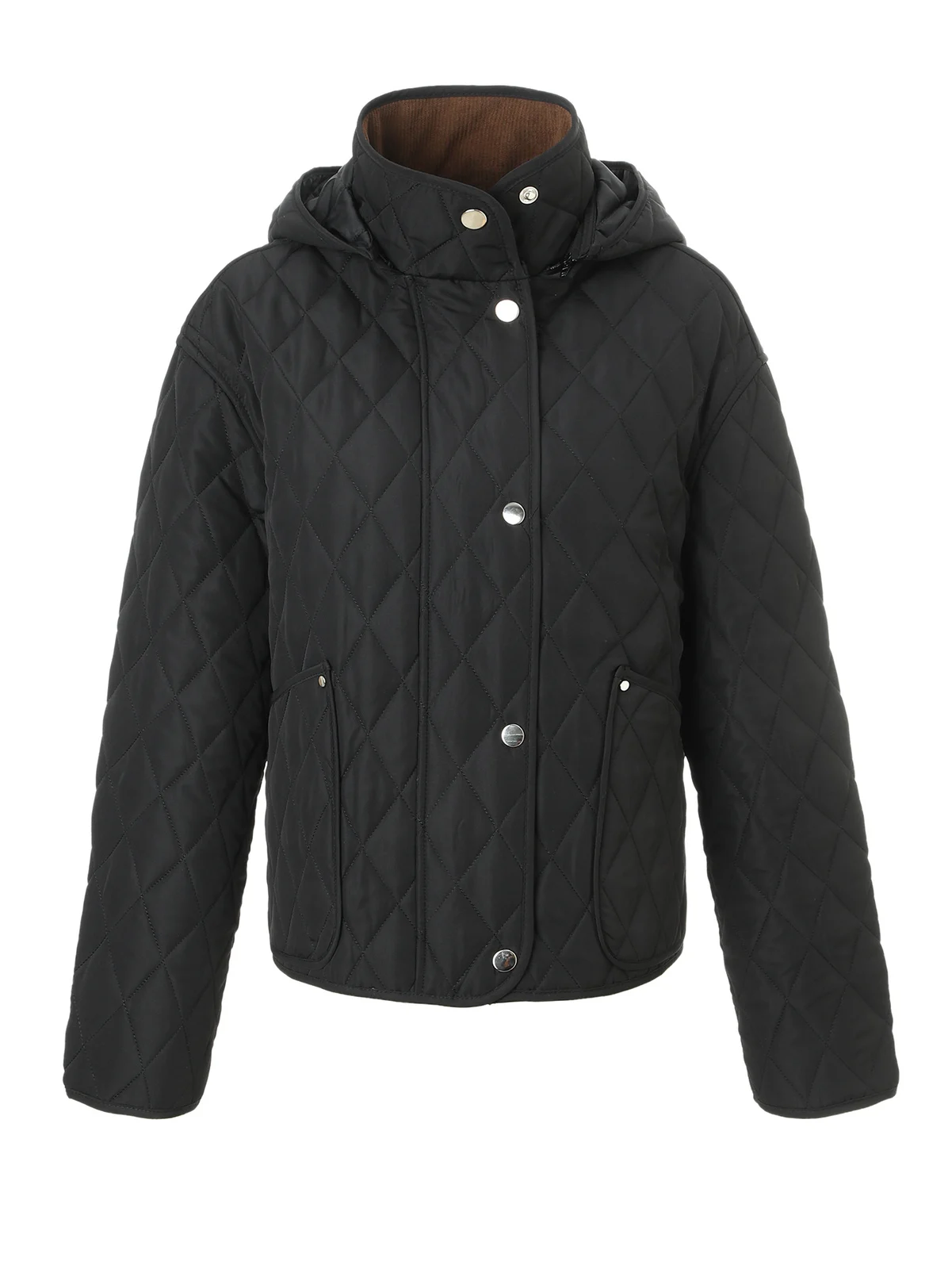 Womens Short, Detachable-hooded Padded Coat — image 3