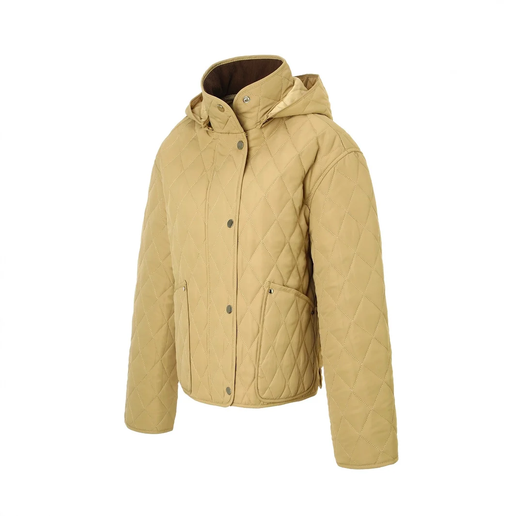 Womens Short, Detachable-hooded Padded Coat — image 4