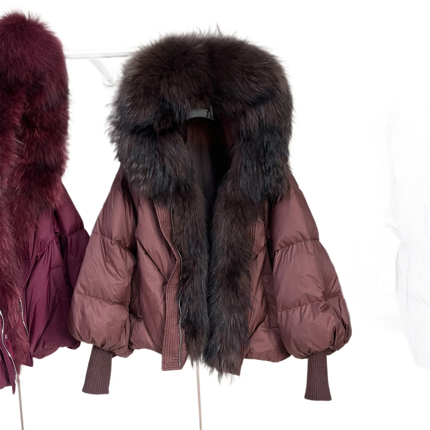 Womens Short Fashionable Thick Warm Fur Coat — image 2