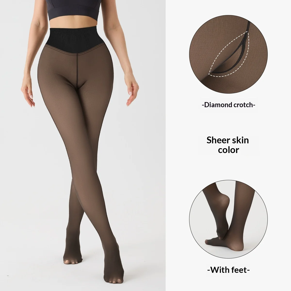 Womens Tummy-control Butt-lifting Pantyhose — image 6