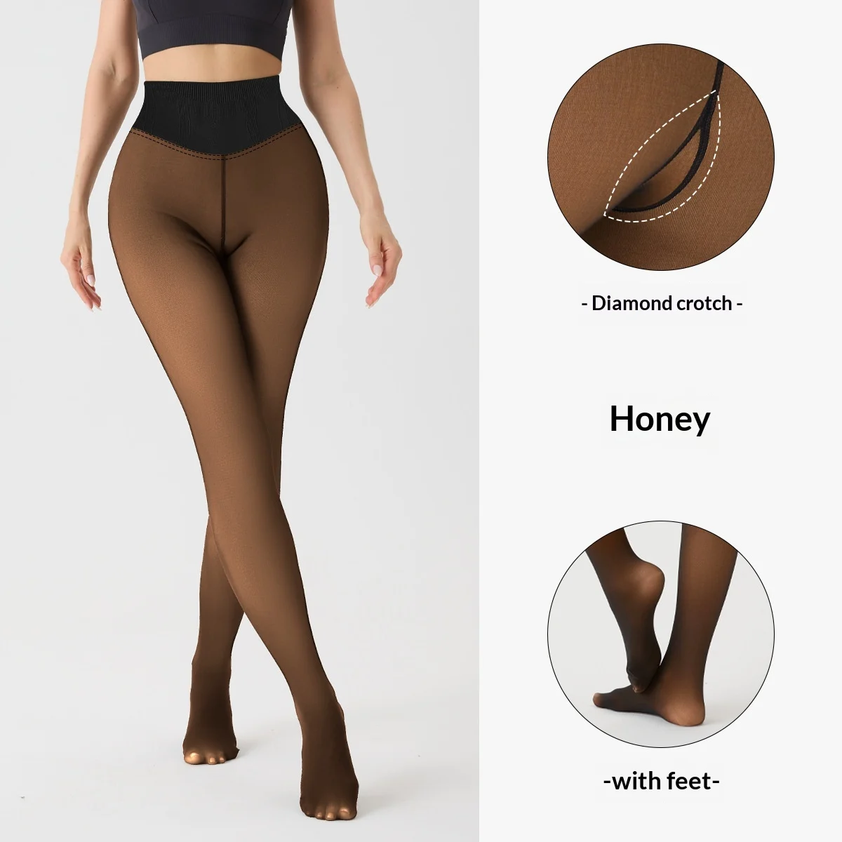 Womens Tummy-control Butt-lifting Pantyhose — image 3