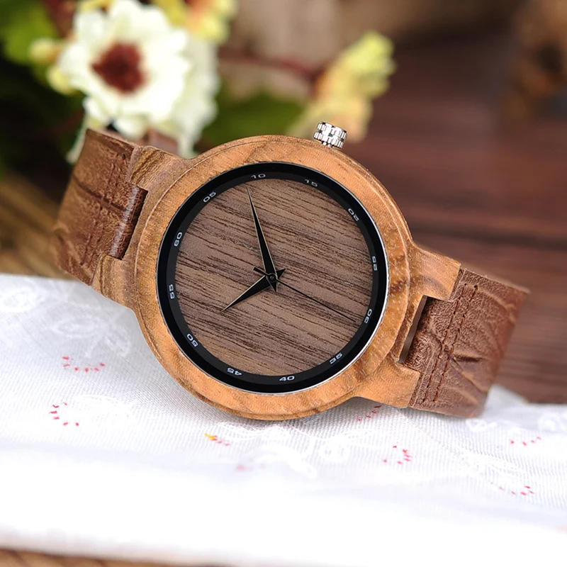 Wooden Classic Analog Quartz Watch Fashionable — image 5