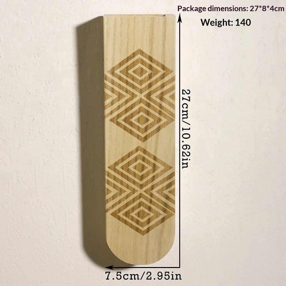 Wooden Craft Wall Vase Shelf For Dried Flowers And Green Plants — image 4