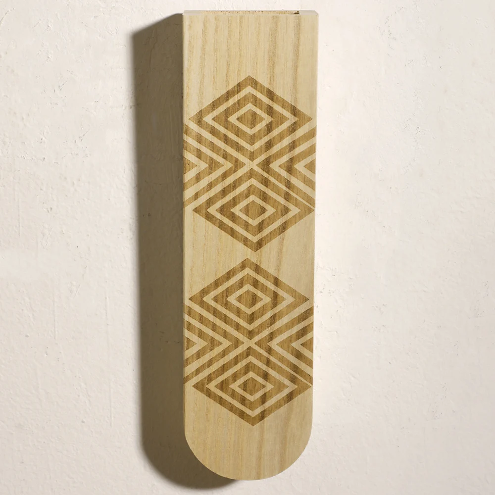 Wooden Craft Wall Vase Shelf For Dried Flowers And Green Plants — image 7