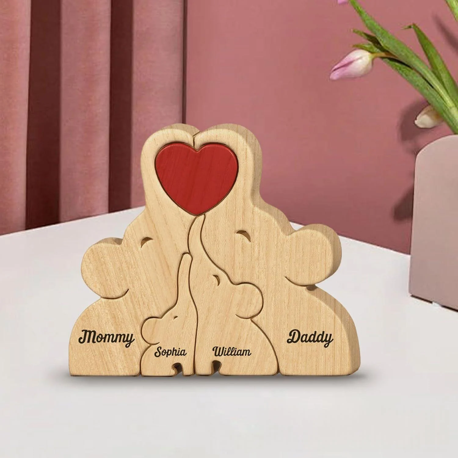 Wooden Jigsaw Ornaments Mother's Day Gift — image 6