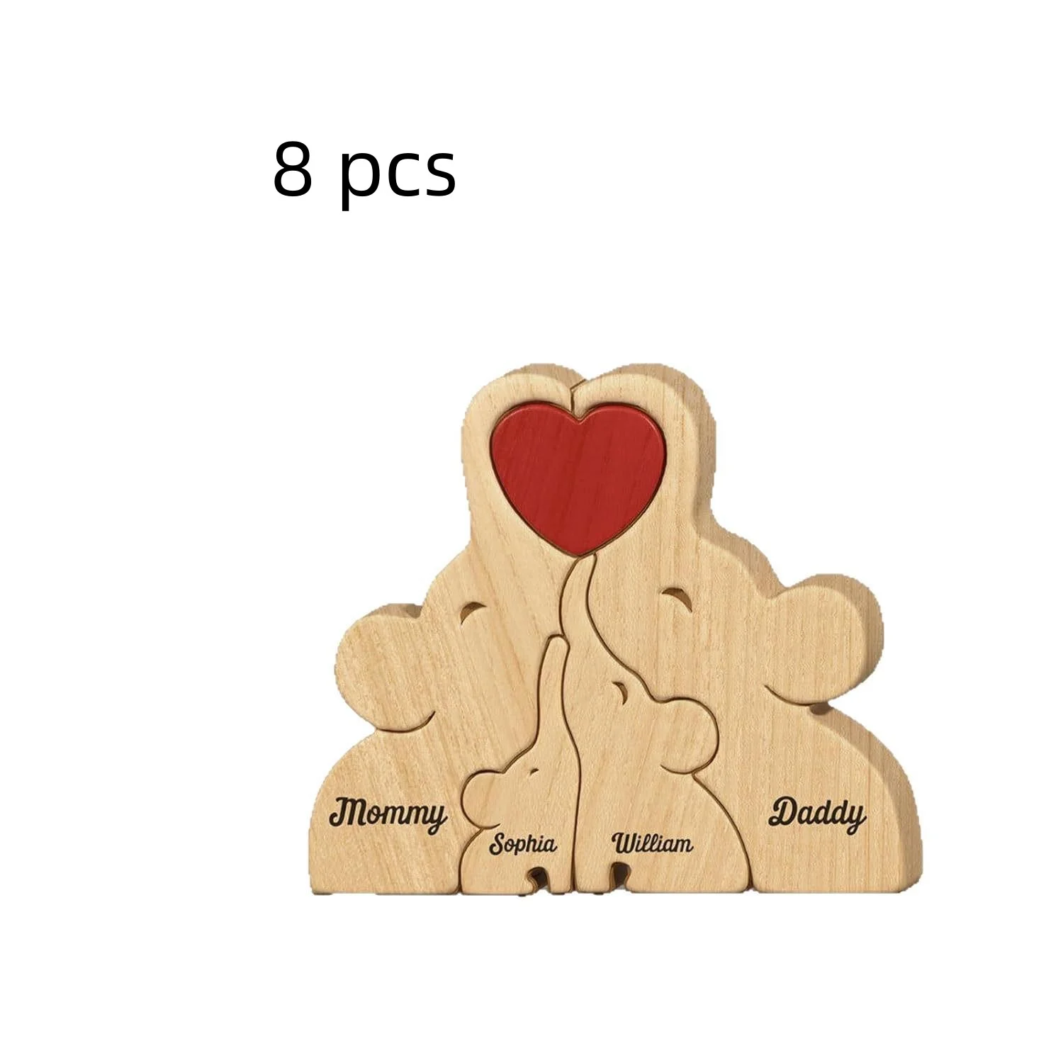 Wooden Jigsaw Ornaments Mother's Day Gift — image 4