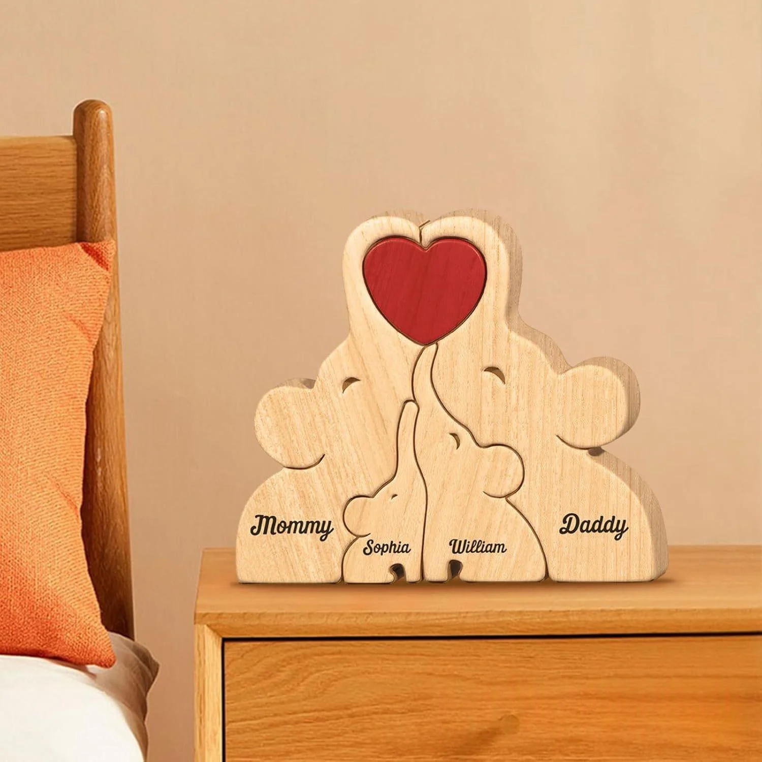 Wooden Jigsaw Ornaments Mother's Day Gift — image 8