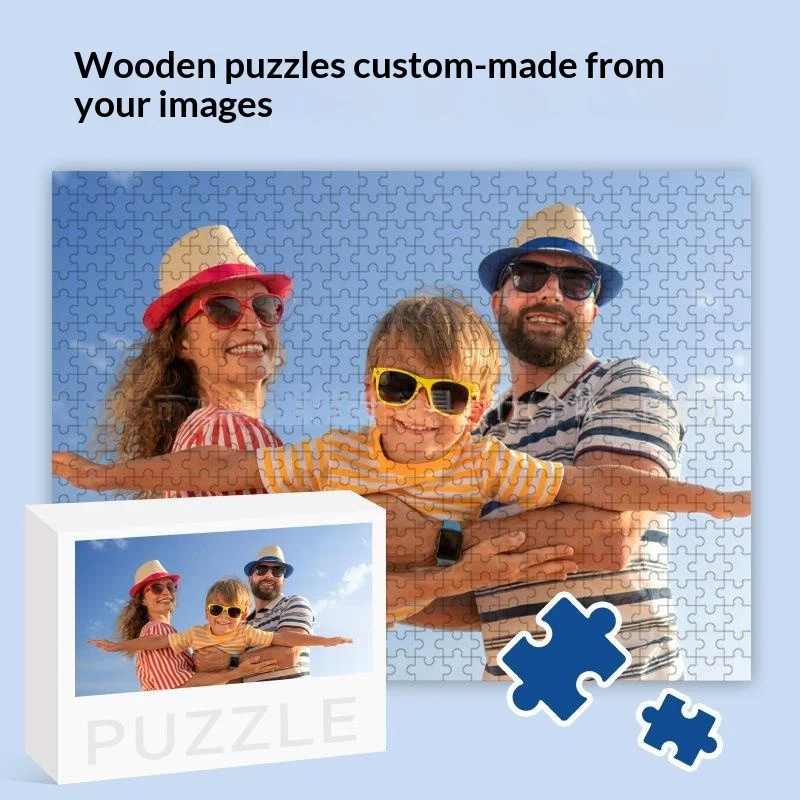 Wooden Puzzle To Customize Portrait Photos — image 1