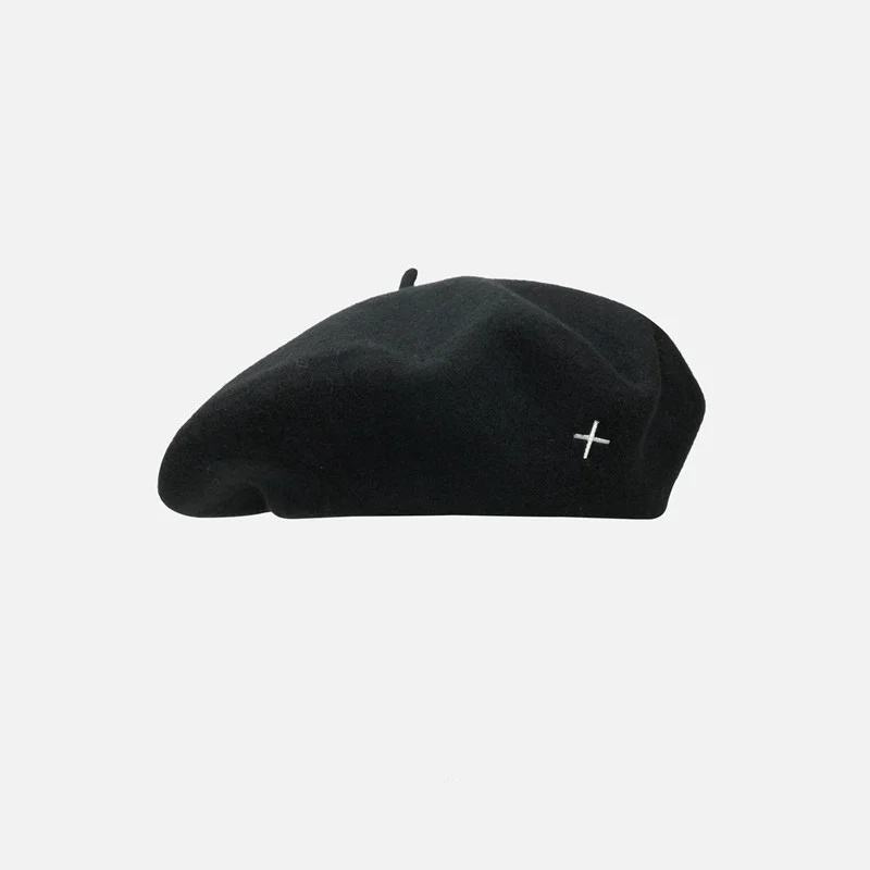 Wool-blend Beret For Women Oversized Fit Painters Cap — image 7