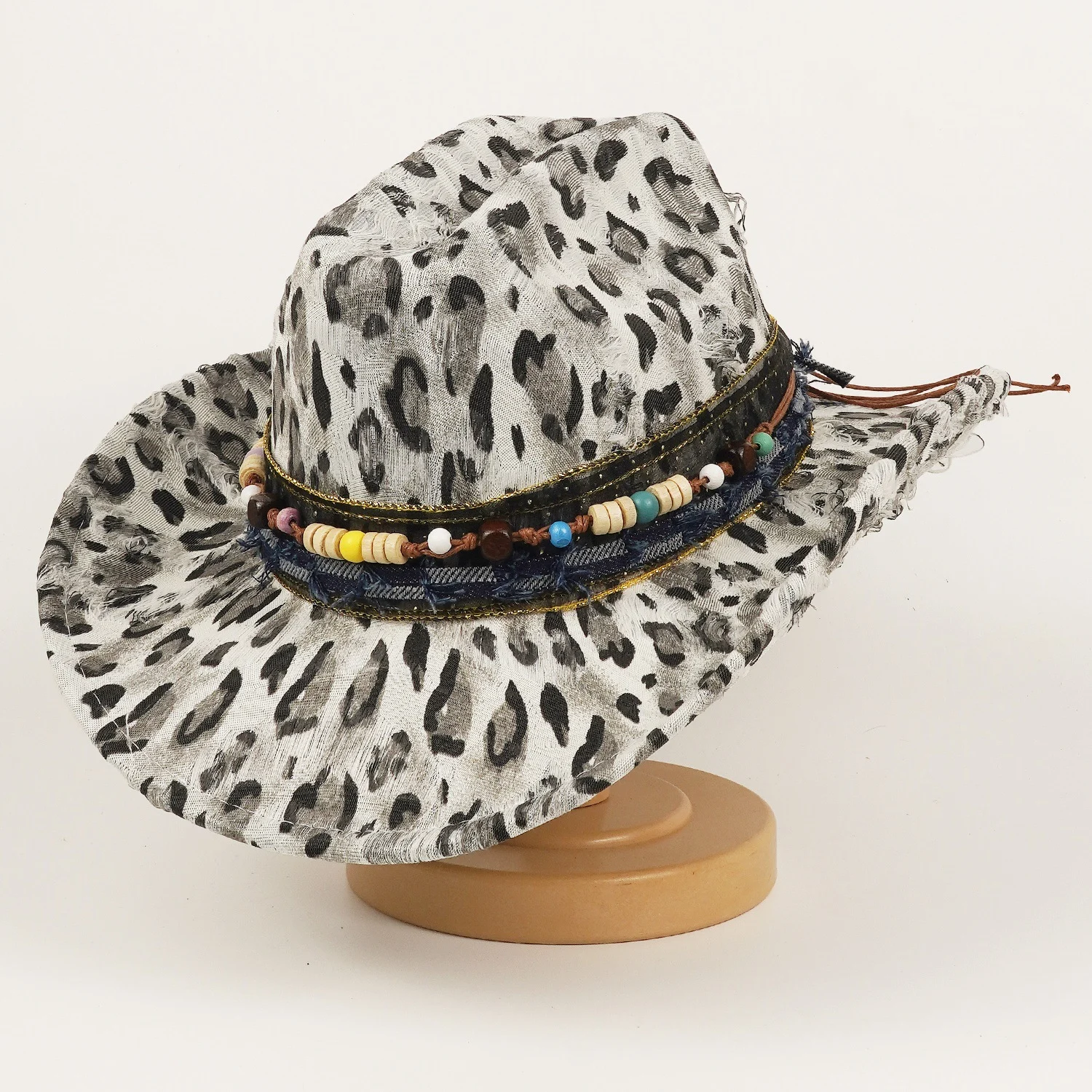 Wool Ethnic-style Womens Leopard-print Hat — image 3