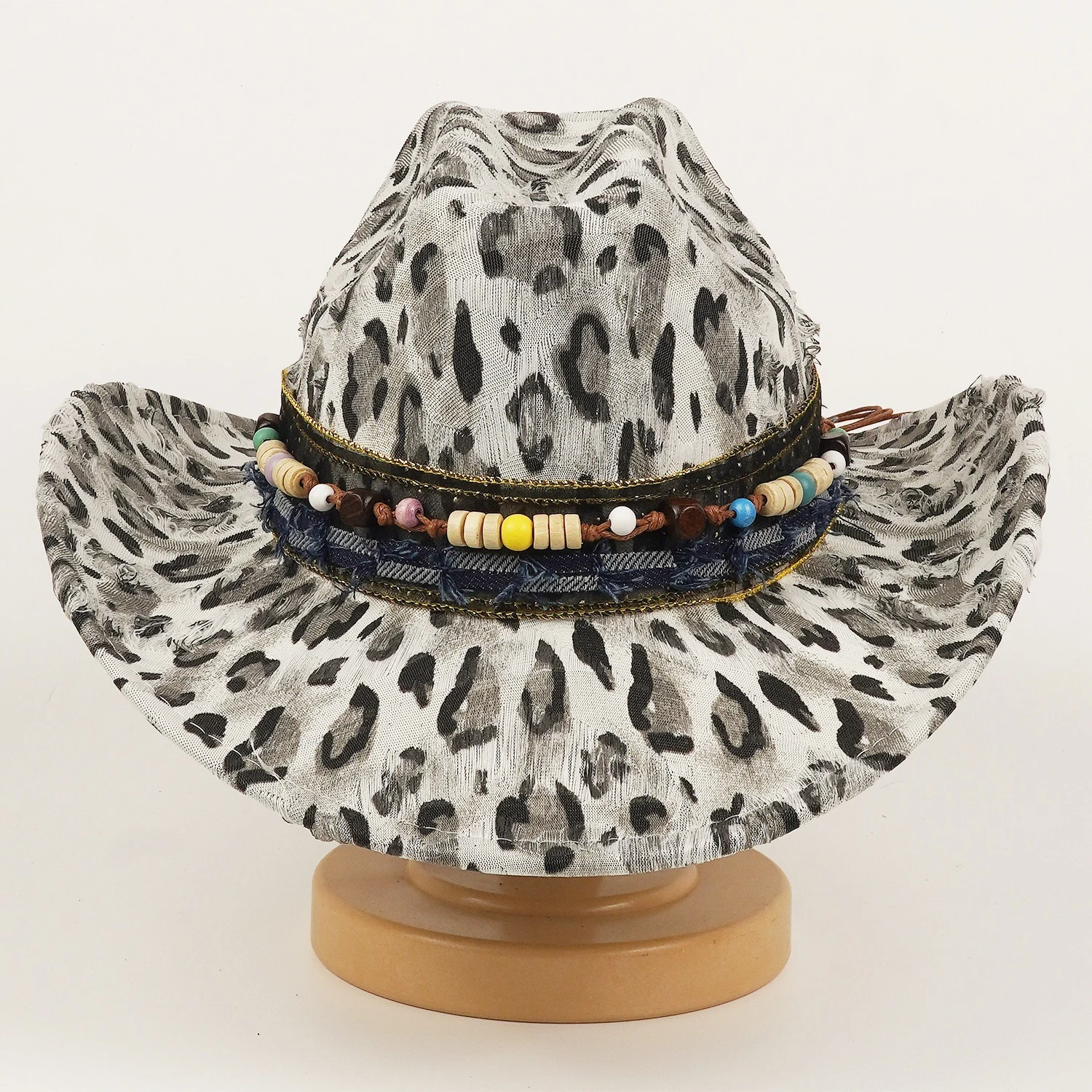 Wool Ethnic-style Womens Leopard-print Hat — image 6