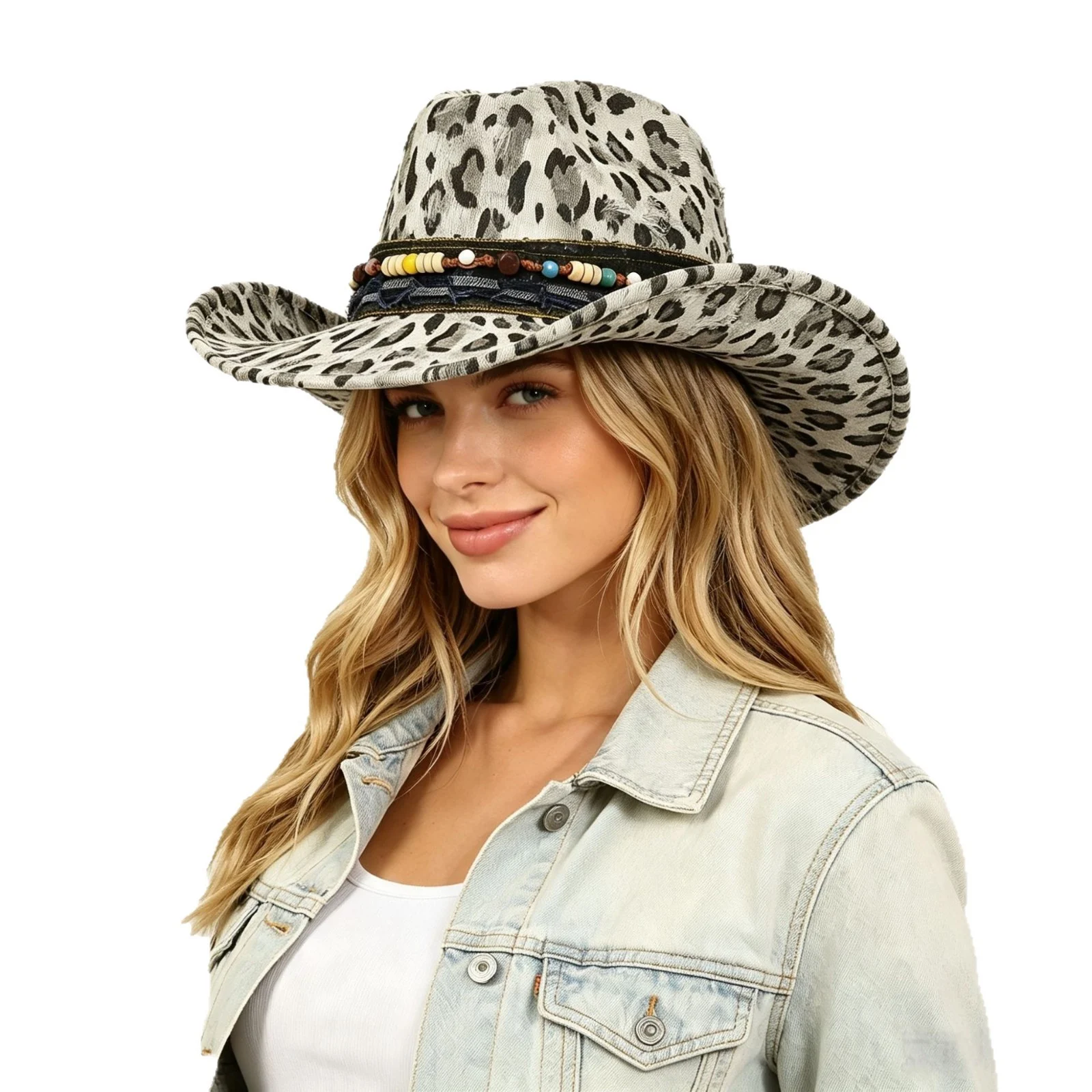 Wool Ethnic-style Womens Leopard-print Hat — image 4
