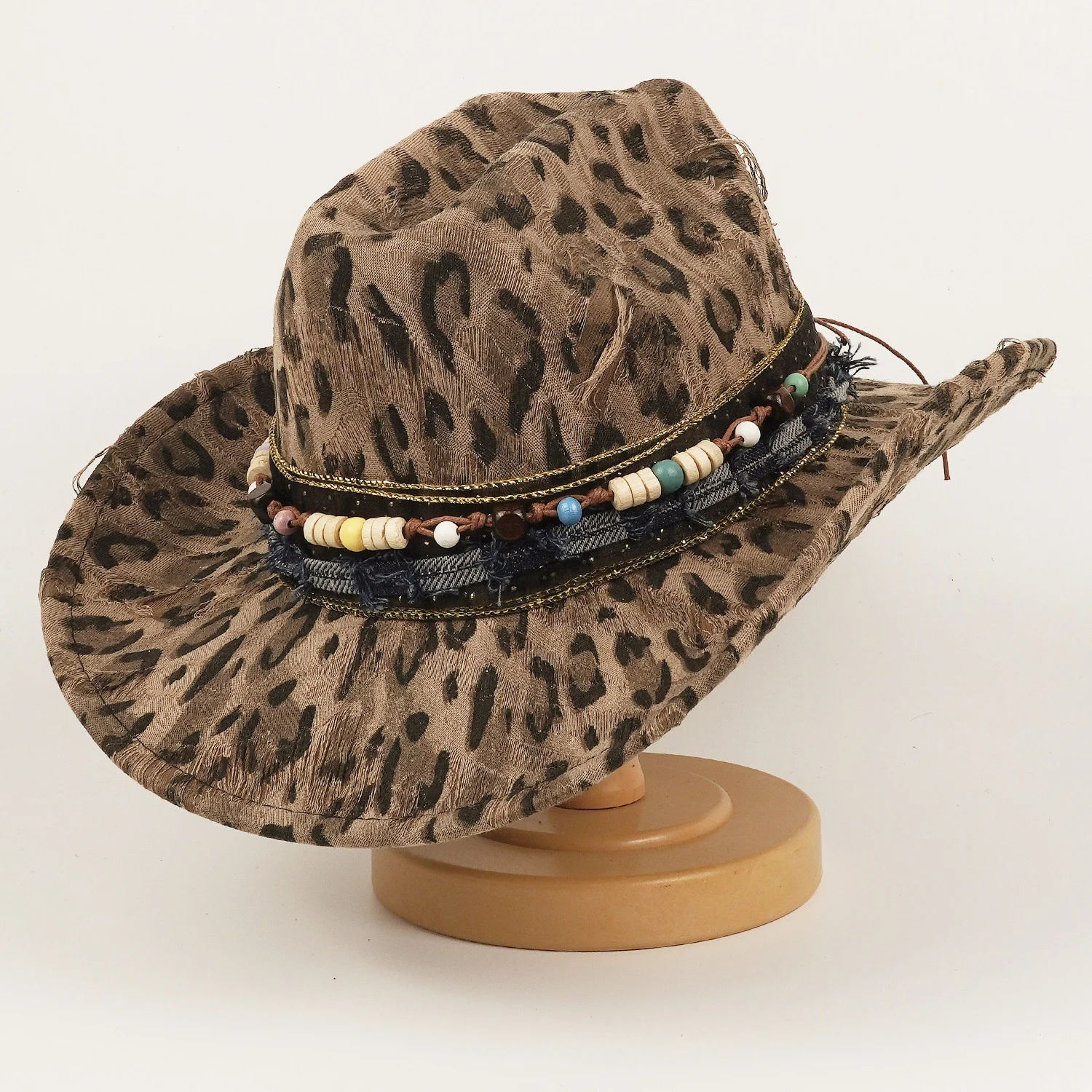Wool Ethnic-style Womens Leopard-print Hat — image 5