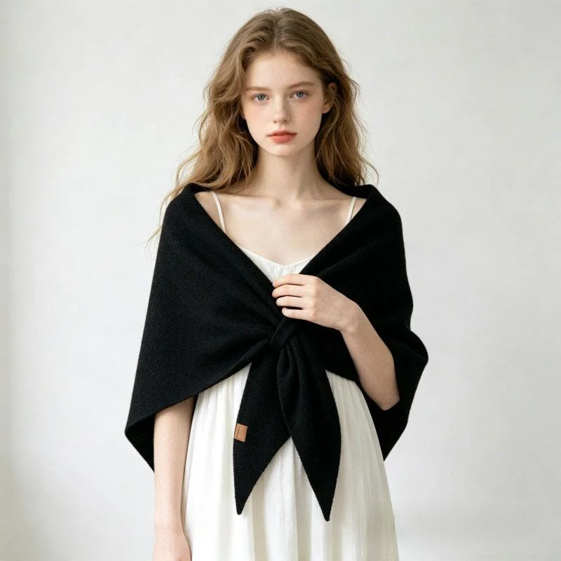 Wool Large Triangle Scarf Shawl — image 2