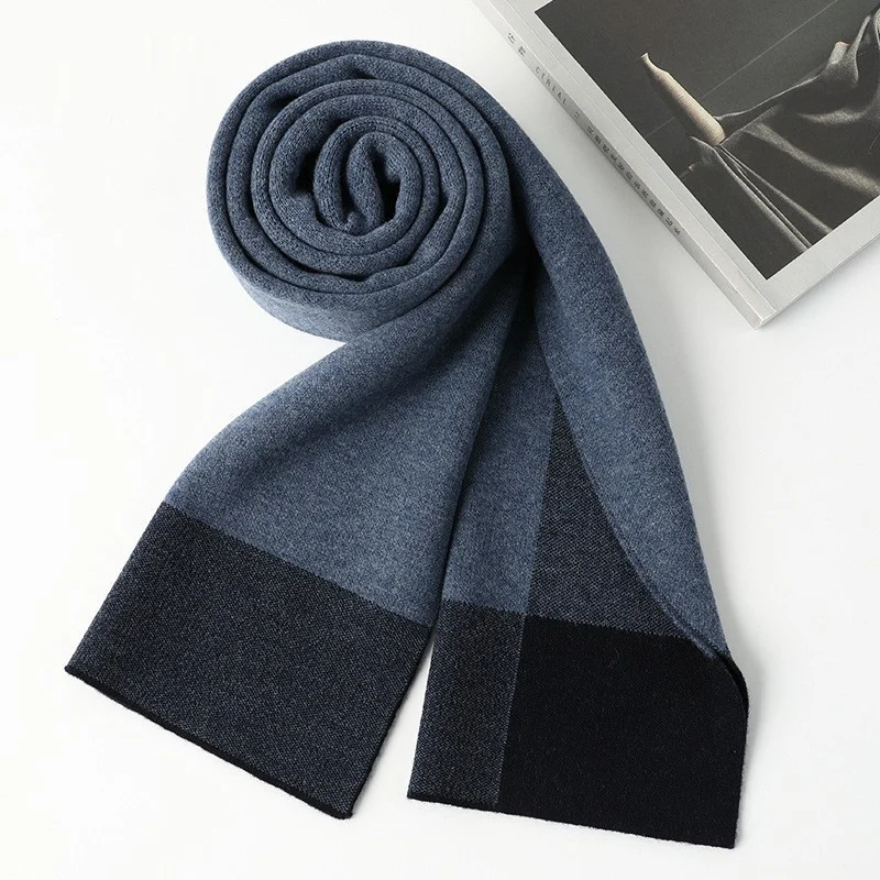 Wool Scarf Warm Neck Warmer Mens — image 4