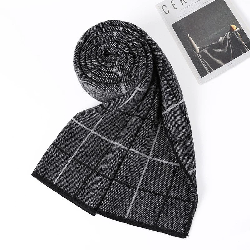 Wool Scarf Warm Neck Warmer Mens — image 5