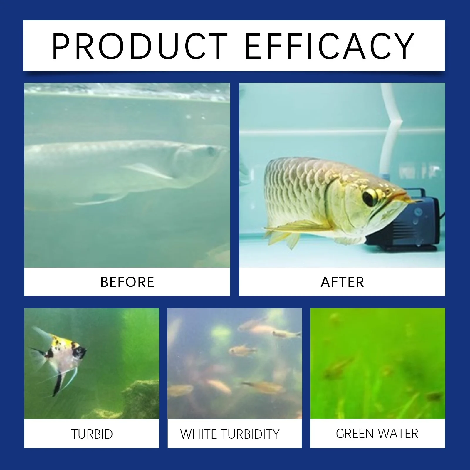 Yegbong Aquarium Fish Tank Water Purifier Clear Quality Supplies Algae Remover Cleaning — image 4