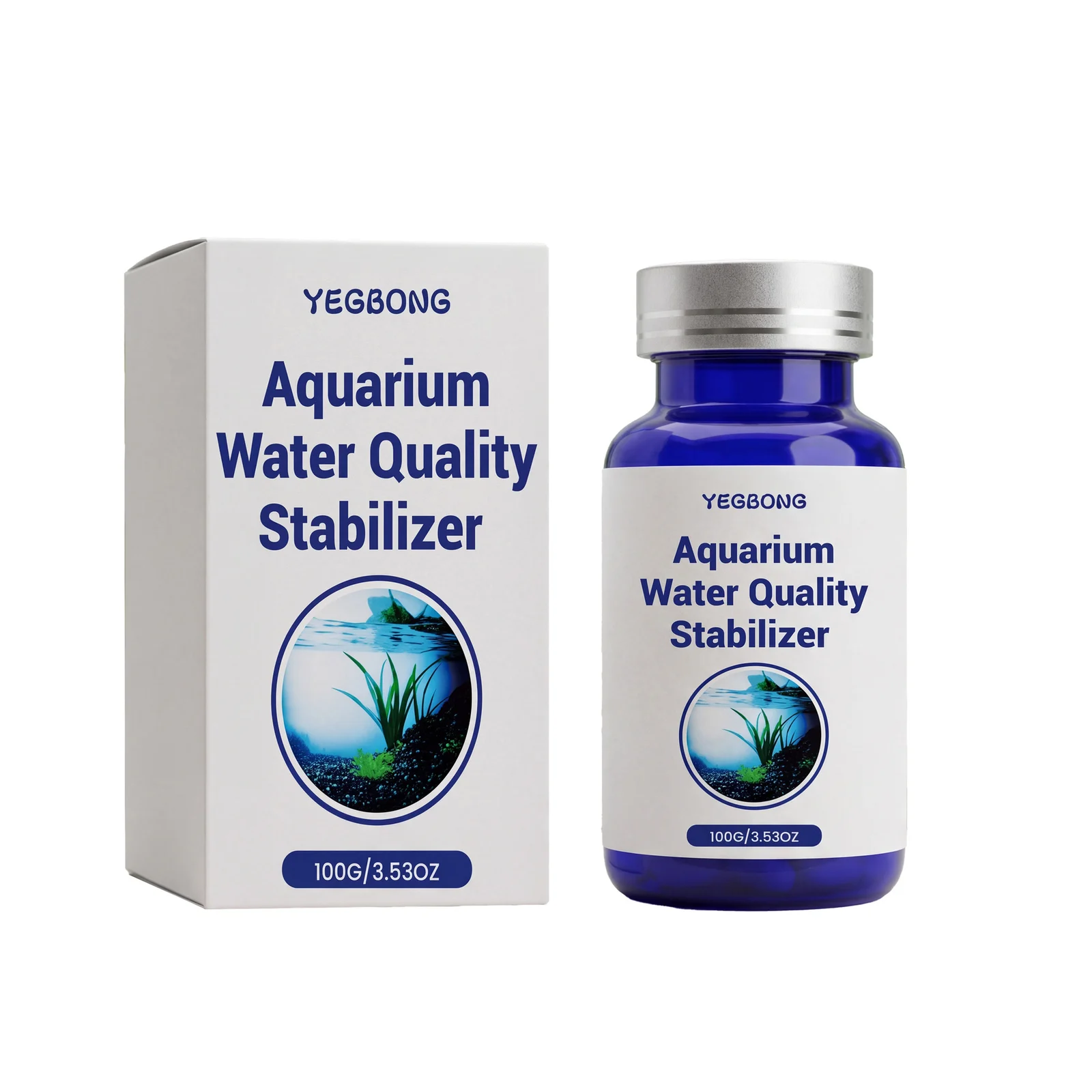 Yegbong Aquarium Water Quality Stabilizer Clear Fish Tank Purifier Daily Care Cleaner — image 6