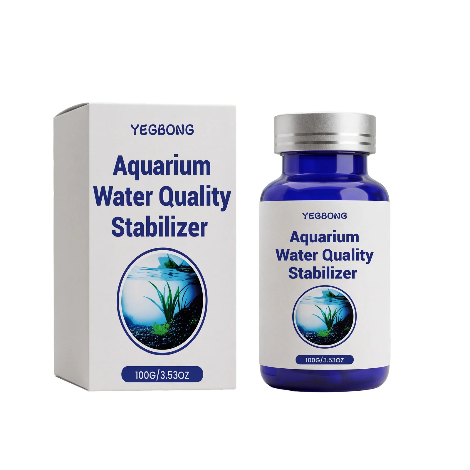 Yegbong Aquarium Water Quality Stabilizer Clear Fish Tank Purifier Daily Care Cleaner — image 3