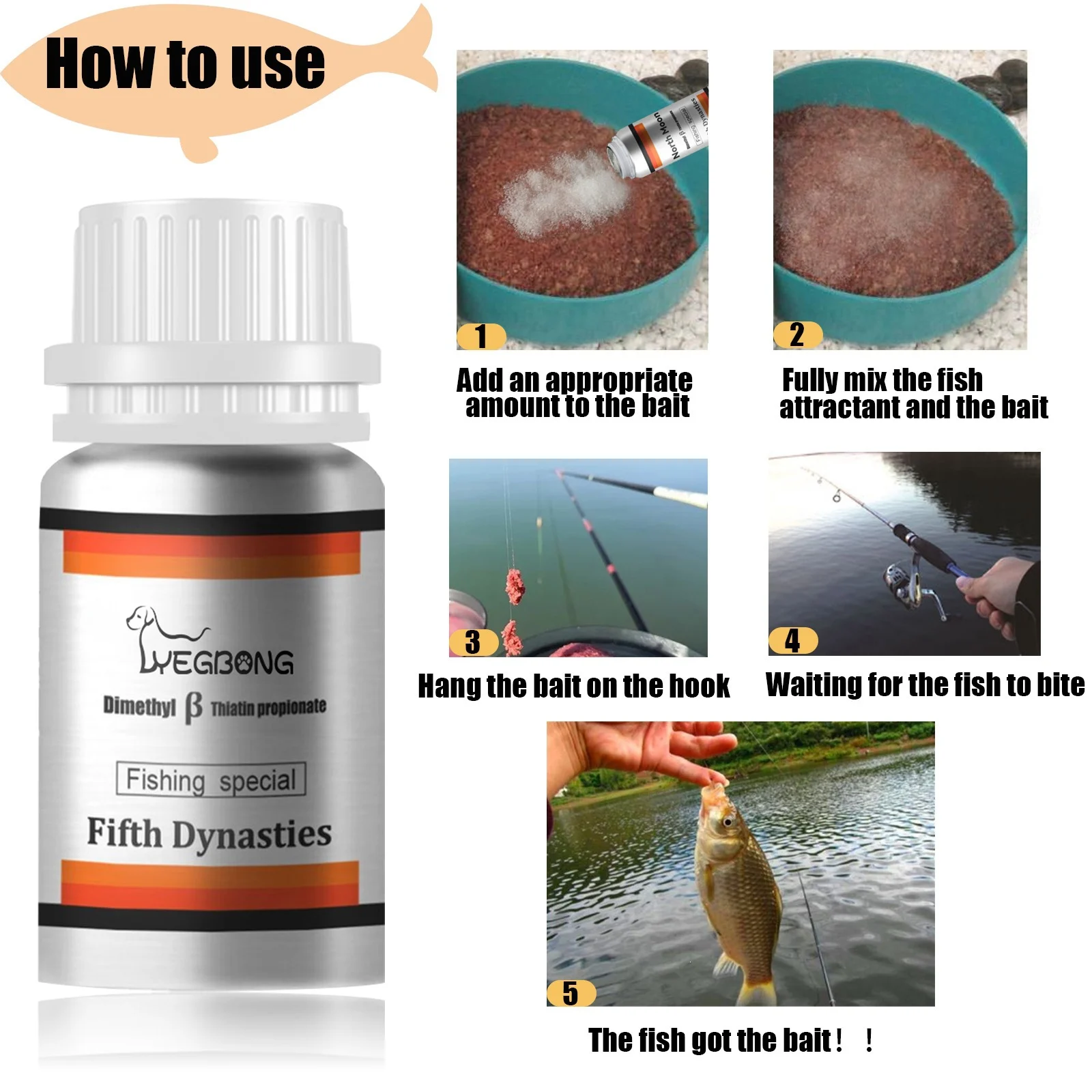 Yegbong Fish Bait Attractant For Fishing, Carp, Crucian Grass Carp Bait, Fishing Lure — image 4