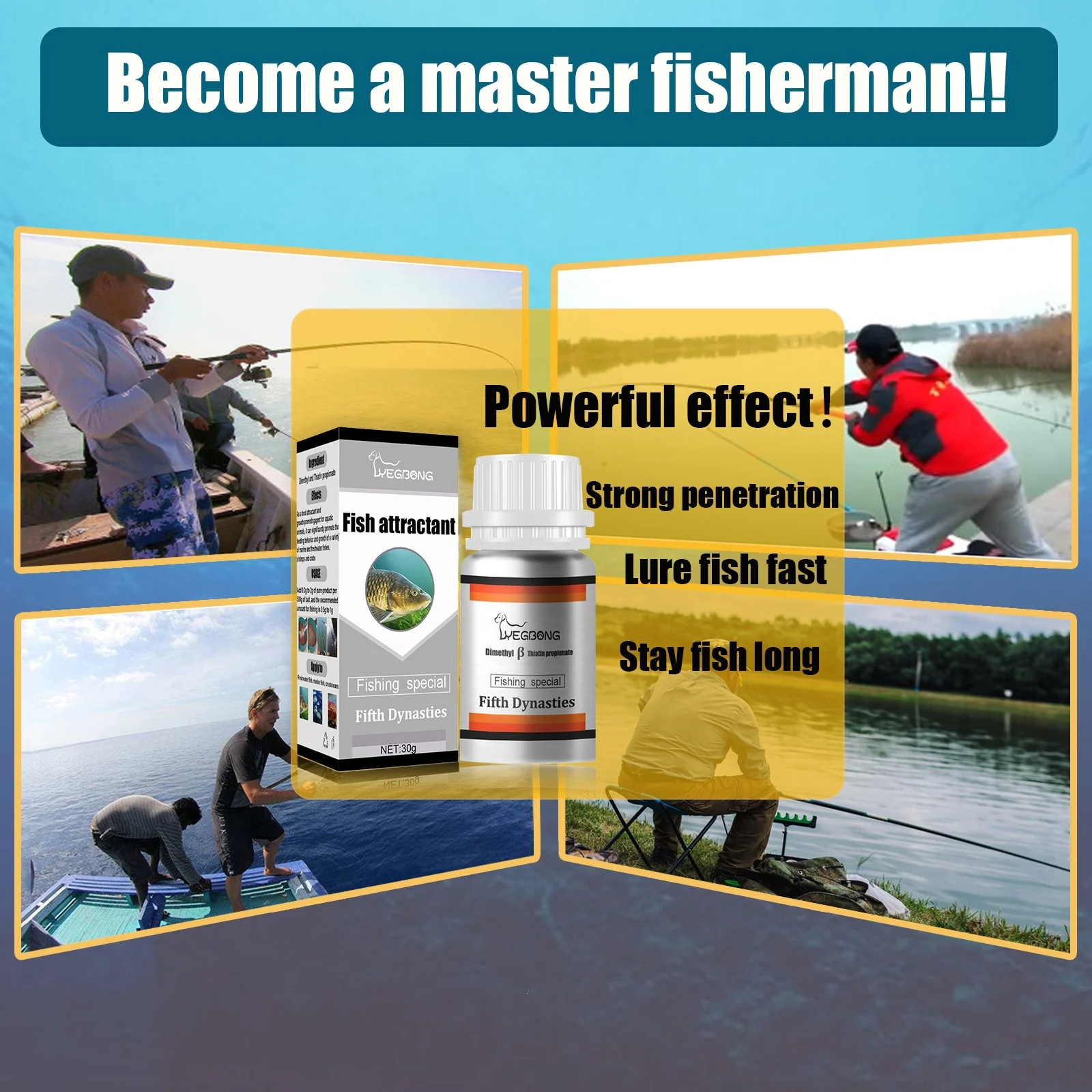 Yegbong Fish Bait Attractant For Fishing, Carp, Crucian Grass Carp Bait, Fishing Lure — image 3