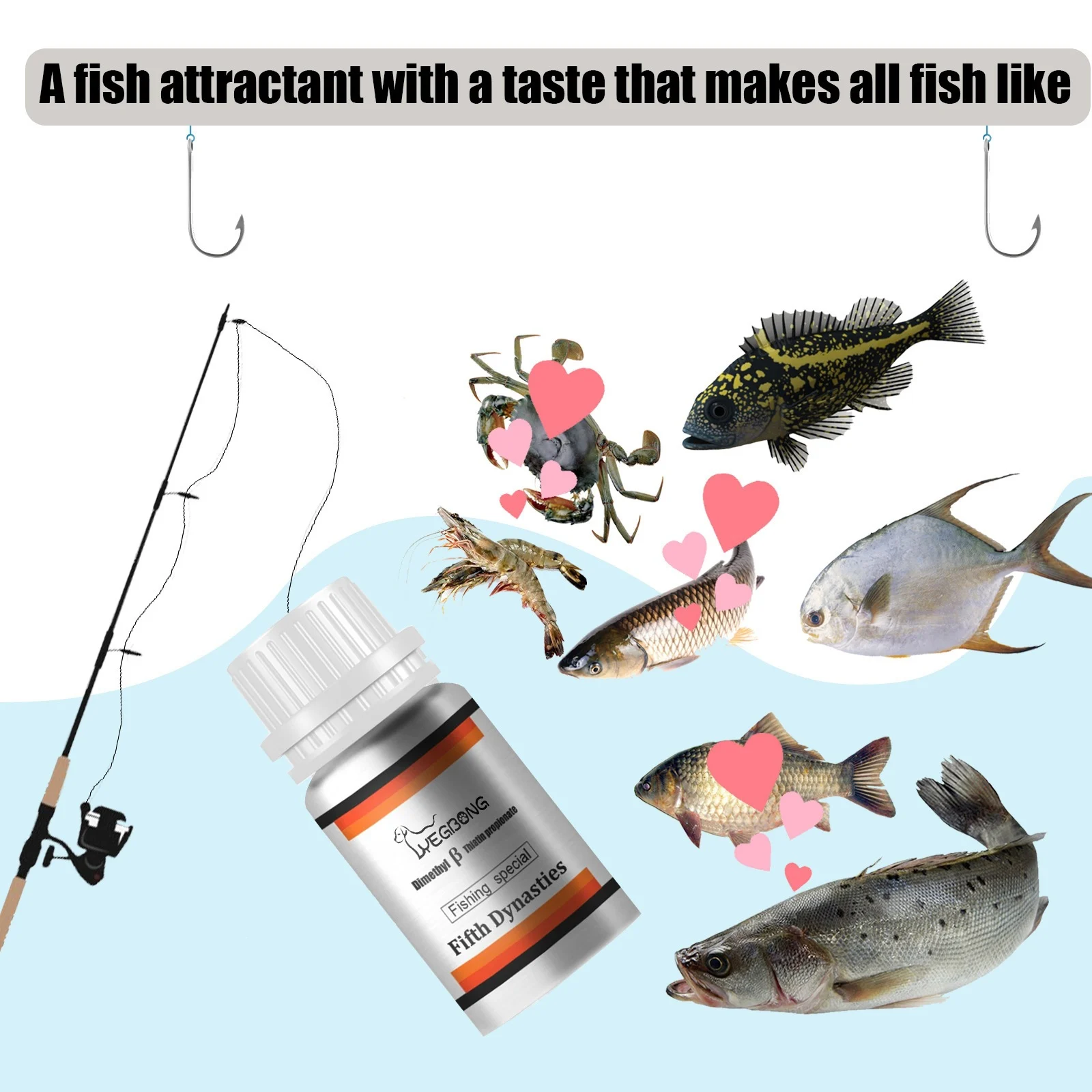 Yegbong Fish Bait Attractant For Fishing, Carp, Crucian Grass Carp Bait, Fishing Lure — image 2
