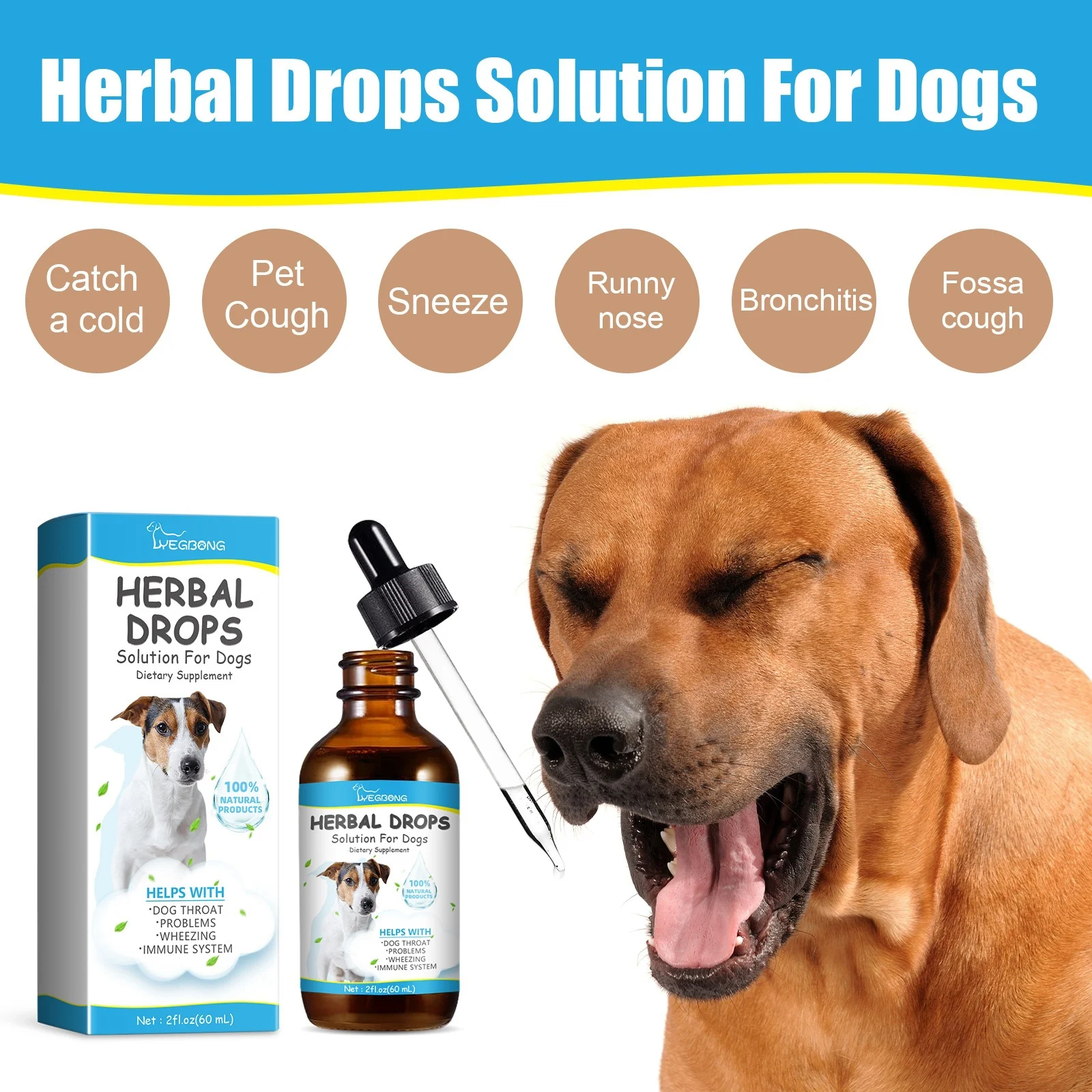 Yegbong Pet Cough Herbal Drops Body Discomfort Care For And Runny Nose — image 2