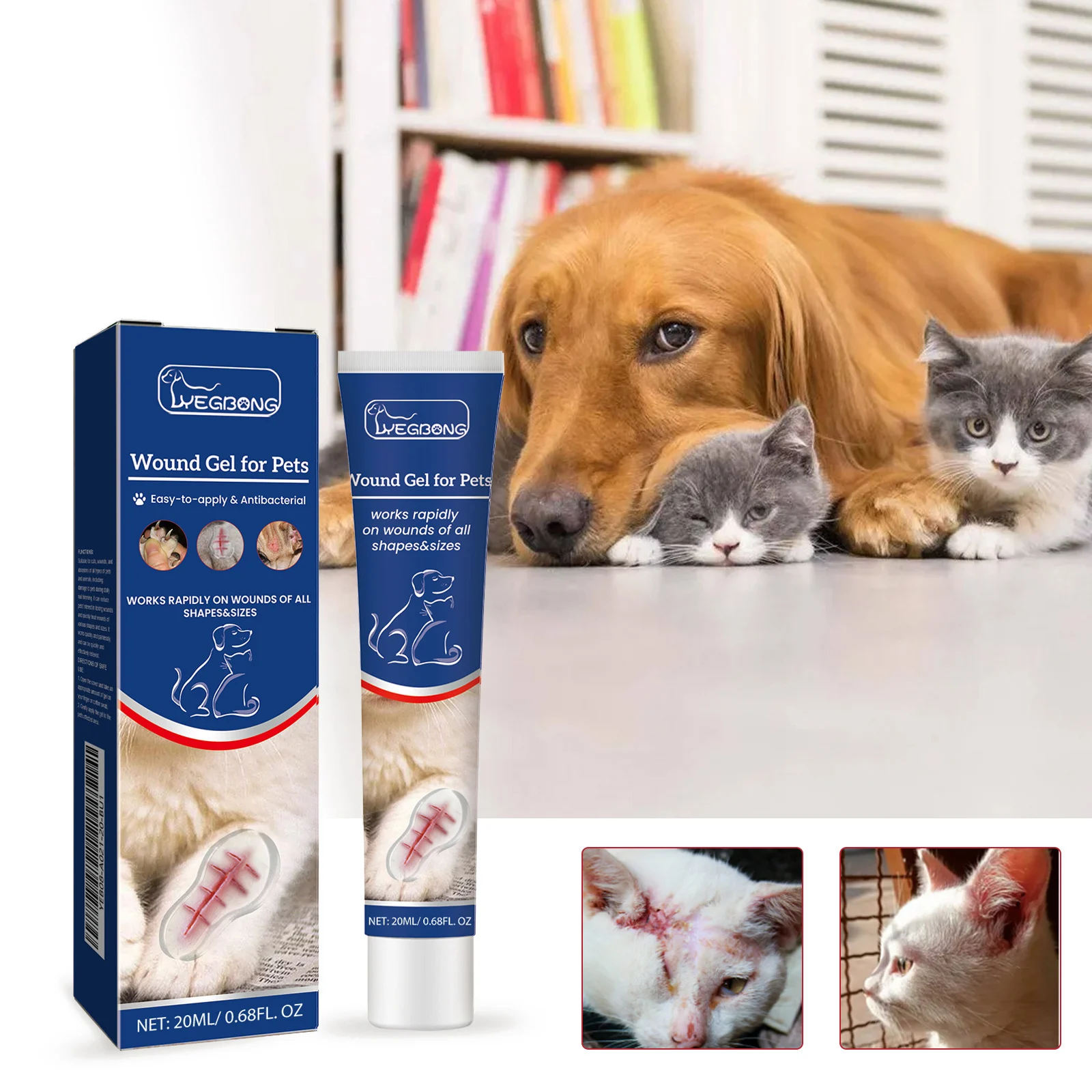 Yegbong Pet Skin Care Gel Gentle, Fresh, Moisturizing, Breathable, And Comfortable For… — image 4