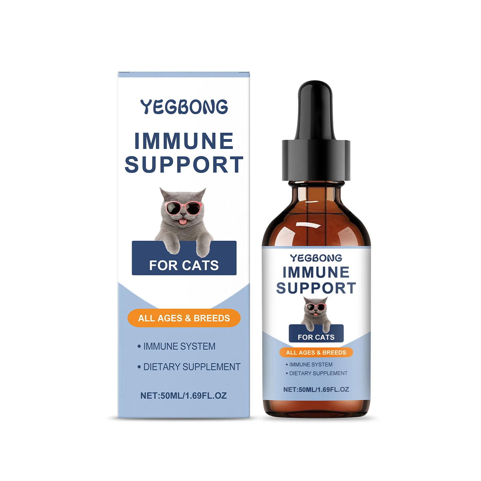 Yegbong Vitamin Supplements For Cats, Mild Formula Daily Care Pet Drops — image 2