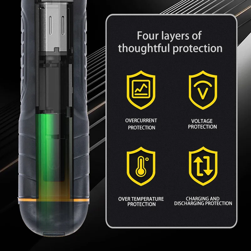 Yellow Straight-handle Lithium-ion Electric Screwdriver With 4 Torque Settings — image 2