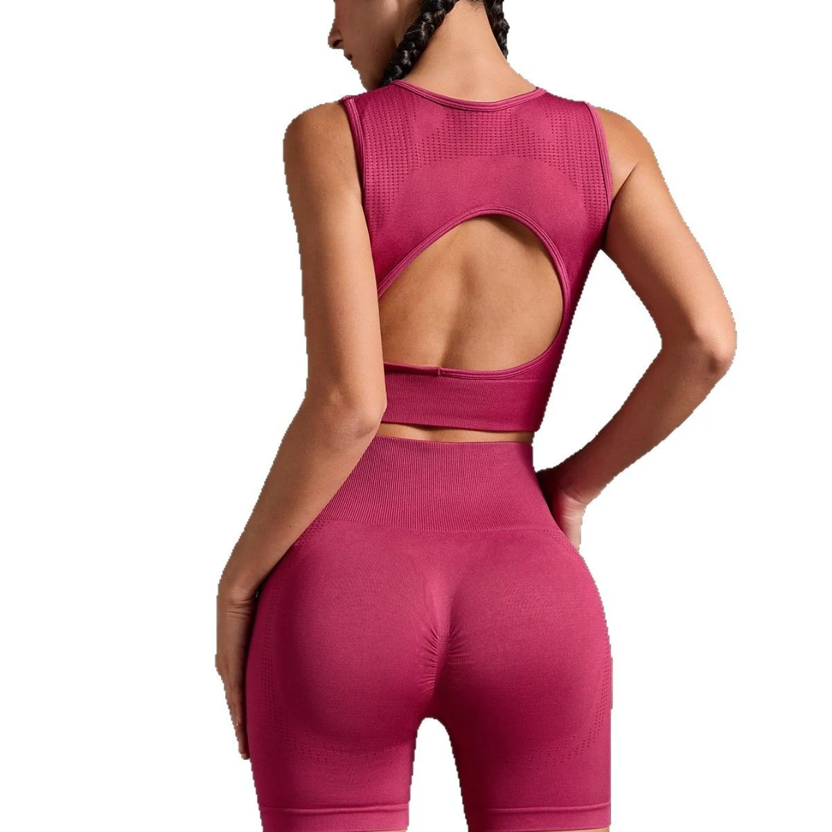 Yoga Shorts Summer Running Tight Sports Women's High-waisted Fitness High Elasticity… — image 5